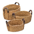 Rustic Woven Nesting Baskets Set of 3